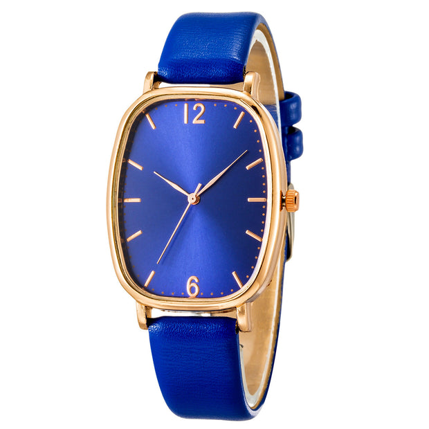 Ins Style Simple And Exquisite Womens Tonneau Belt Quartz Watch