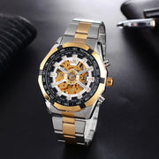 Mens Watch Mens Mechanical Watch Steel Band Fashion Watch High-end Hollow Mechanical Watch