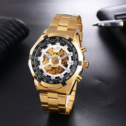 Mens Watch Mens Mechanical Watch Steel Band Fashion Watch High-end Hollow Mechanical Watch